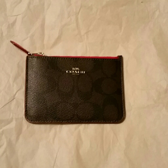 Coach Handbags - Coach coin wallet with key ring